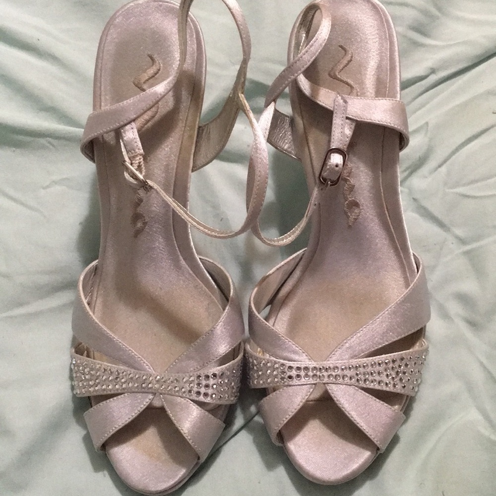Nina Rhinestone Evening Heels